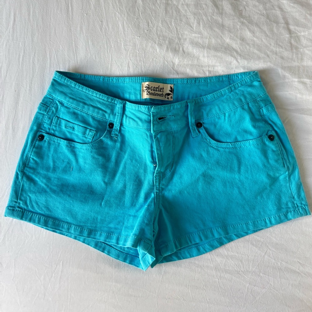 Aqua blue shorts